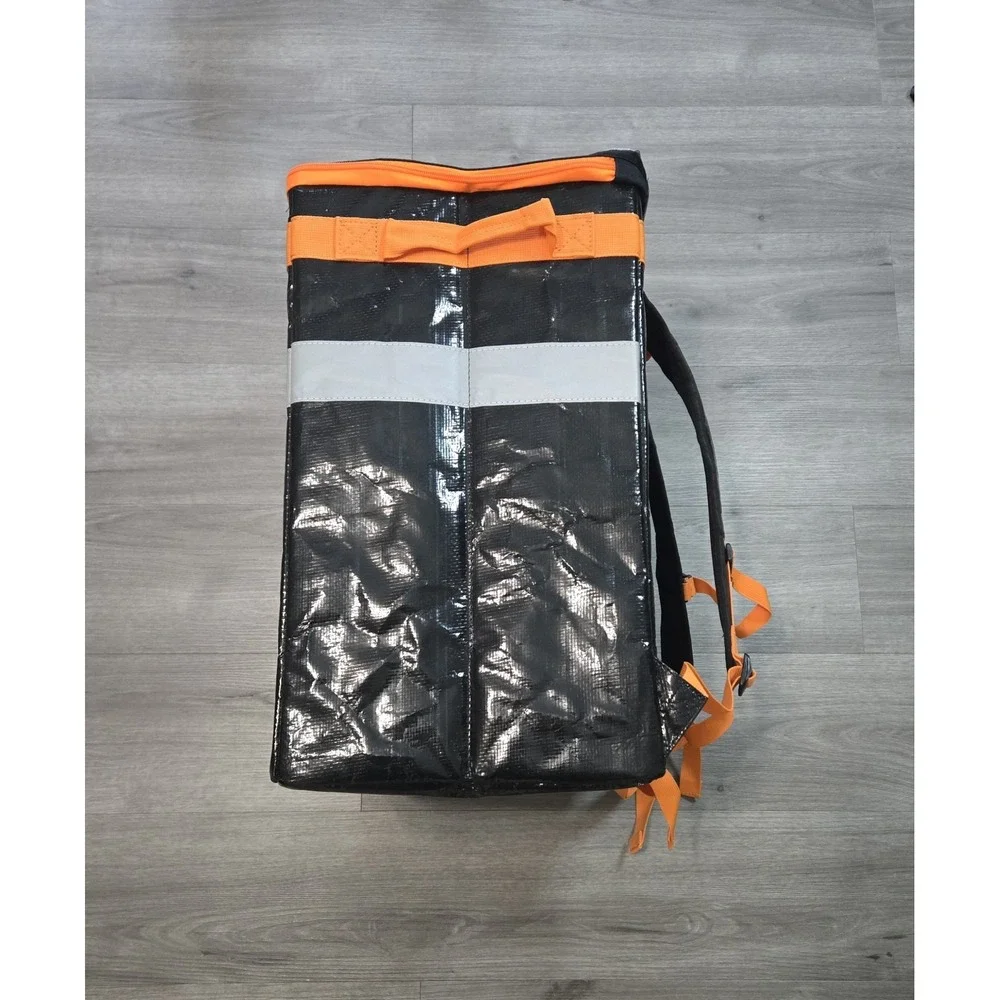 Courier Style Delivery Tote Bag Large Food Storage Foldable Backpack 20x16x12